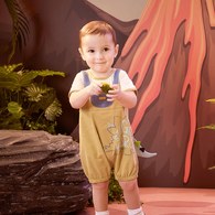 恐龍探險趣造型尾巴短袖兔裝