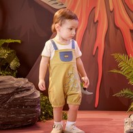 恐龍探險趣造型尾巴短袖兔裝