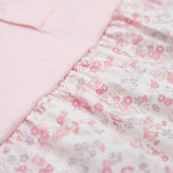 花蝶熊碎花造型翻領短袖兔裝