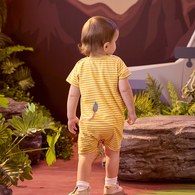 動物樂園趣味獅立體耳朵短袖兔裝