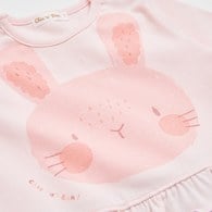 動物家族兔兔長袖雙肩開兔裝