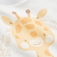 動物家族長袖圓領長版上衣