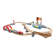 【網路限定】德國Hape 火車軌道港口運輸組合
