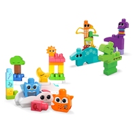 【費雪組合】費雪美高積木-小恐龍+聲光投影積木組