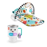 【費雪組合】可愛動物鋼琴健身器+趣味遊戲咖啡杯