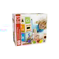 德國Hape 木製形狀顏色認知疊疊樂