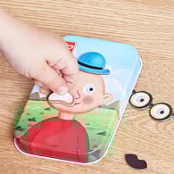 【網路限定】德國Hape 口袋桌遊-四款選擇(冰原遊戲/變臉磁貼/釣魚遊戲/手指足球)