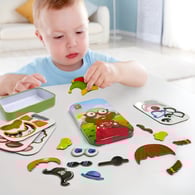 【網路限定】德國Hape 口袋桌遊-四款選擇(冰原遊戲/變臉磁貼/釣魚遊戲/手指足球)