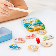 【網路限定】德國Hape 口袋桌遊-四款選擇(冰原遊戲/變臉磁貼/釣魚遊戲/手指足球)