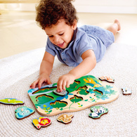 德國Hape 小手抓板拼圖