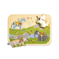 德國Hape 造型手抓板拼圖