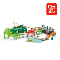 德國Hape 綠色能源火車收納組合