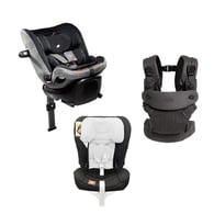 【91品牌週】i-Spin™ XL 0-12歲旋轉型汽座+savvy™ air 四合一嬰兒揹帶+汽座透氣座布
