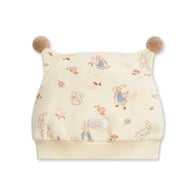 秋天童話嬰兒帽 (遠紅外線柔暖布+天絲棉)