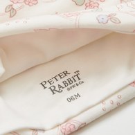 花徑小兔嬰兒帽 (美麗諾羊毛布)