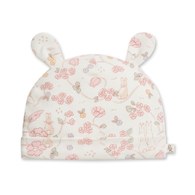 花徑小兔嬰兒帽 (美麗諾羊毛布)