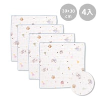 【網路限定】比得兔天絲紗布手帕4入 30x30cm
