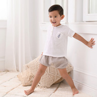 四季系列-彩色比得純棉紗布短袖套裝