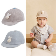 四季系列-彩色比得純棉紗布鴨舌帽