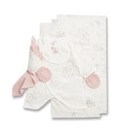 比得兔 天絲泡泡紗蝴蝶兔裝/連身衣8件組禮盒 (兔裝+手套+紗布手帕x2+紗布澡巾x2+紗布口水巾)