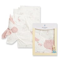比得兔 天絲泡泡紗蝴蝶兔裝/連身衣8件組禮盒 (兔裝+手套+紗布手帕x2+紗布澡巾x2+紗布口水巾)