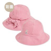 四季比得兔  蝴蝶結純棉紗布遮陽帽
