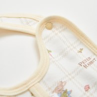 格紋比得奶嘴圍兜