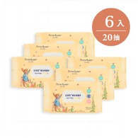 比得兔純水柔濕巾-20抽 6入