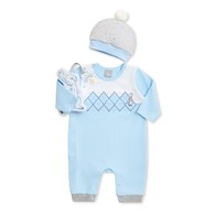 比得兔 清新藍調兔裝禮盒/連身衣3件組禮盒 (兔裝+安撫巾+帽子)