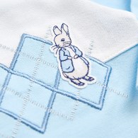 比得兔 清新藍調兔裝禮盒/連身衣3件組禮盒 (兔裝+安撫巾+帽子)