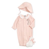 比得兔 甜心粉嫩妙妙裝禮盒/連身衣3件組禮盒 (妙妙裝+帽子+襪子)