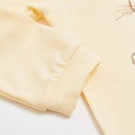 格紋比得長袖側開包屁衣 (美麗諾羊毛布)