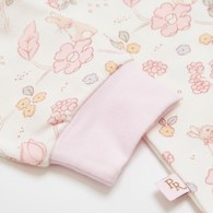 花徑小兔長袖圓領衫(美麗諾羊毛布)