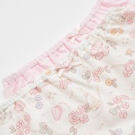 花徑小兔女童平口褲-2入 (鋅纖維布+銀離子抗菌內襠)