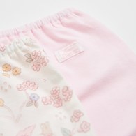 花徑小兔女童平口褲-2入 (鋅纖維布+銀離子抗菌內襠)