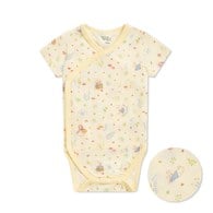 田園比得短袖兩段式調節開襟包屁衣 (水晶紗)