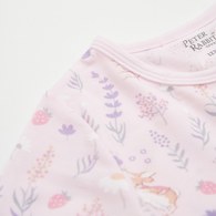 採花趣長袖側開包屁衣 (水晶紗)