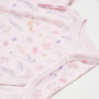 採花趣長袖側開包屁衣 (水晶紗)