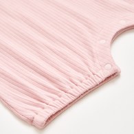 採花趣短袖兔裝 (天絲抽針條紋布+水晶紗布)