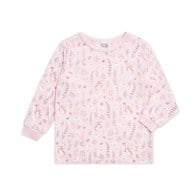 採花趣圓領冷氣衫套裝 (天絲抽針條紋布+水晶紗布)