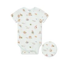 比得物語短袖側開包屁衣 (天絲洞感緹花布)