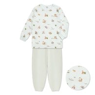 比得物語圓領冷氣衫套裝 (天絲洞感緹花布+彈性布)