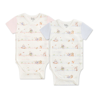 春日比得兩段式調節開襟包屁衣 (冰紗布)