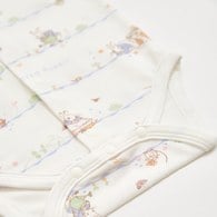 春日比得短袖前開包屁衣 (冰紗布)