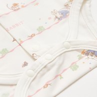 春日比得短袖前開包屁衣 (冰紗布)