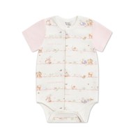 春日比得短袖前開包屁衣 (冰紗布)