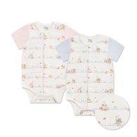 春日比得短袖前開包屁衣 (冰紗布)