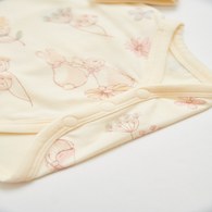 繽紛比得長袖開襟包屁衣 (美膚保暖彈性布)