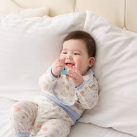 松果比得長袖前開包屁衣 (美麗諾羊毛)
