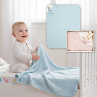 比得兔天絲泡泡紗四季被禮盒 70x90cm (被子+安撫玩偶)